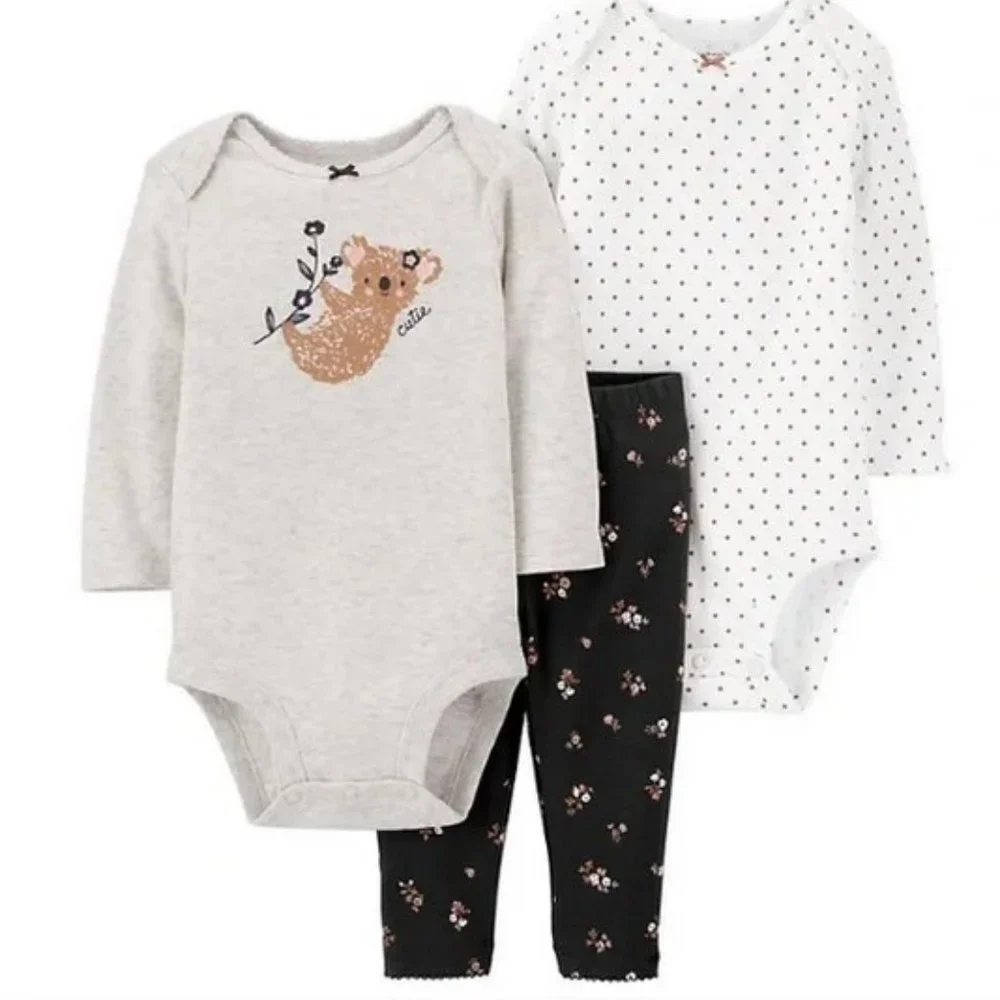 Baby Carter’s three-piece koala Bodysuit and pants‎ set